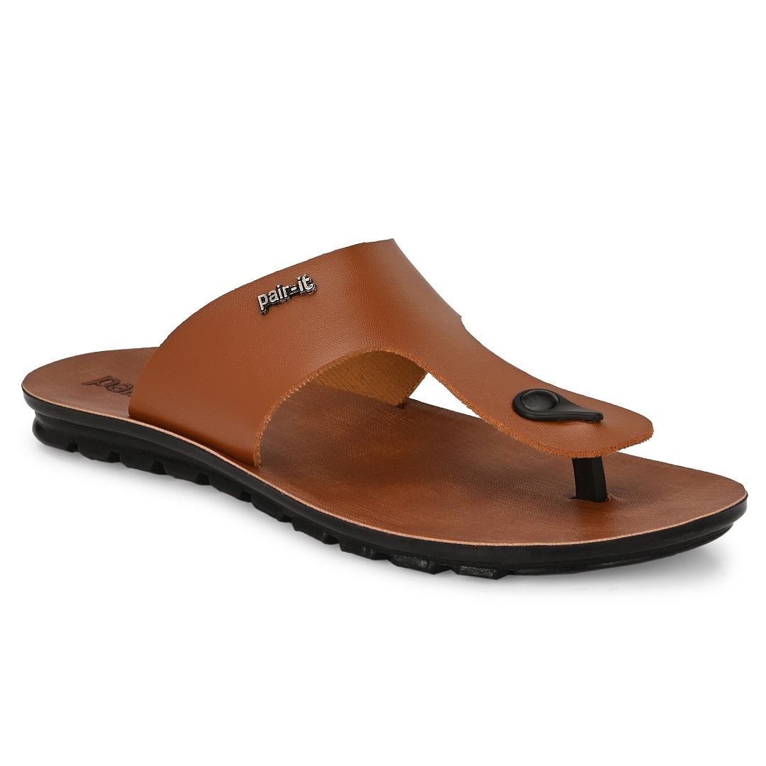 Pair-it Men Gripto PU Slipper 002 Tan