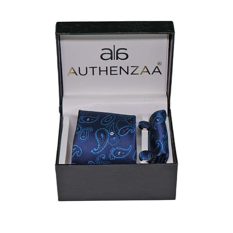 Authenzaa League Tie & Cufflinks  FR-LT2011, Multi