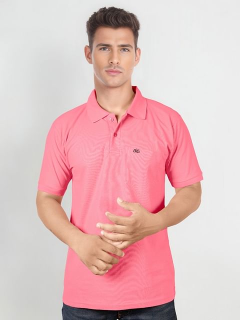 Authenzaa Men Polo T-Shirt SAVPT004 Peach 