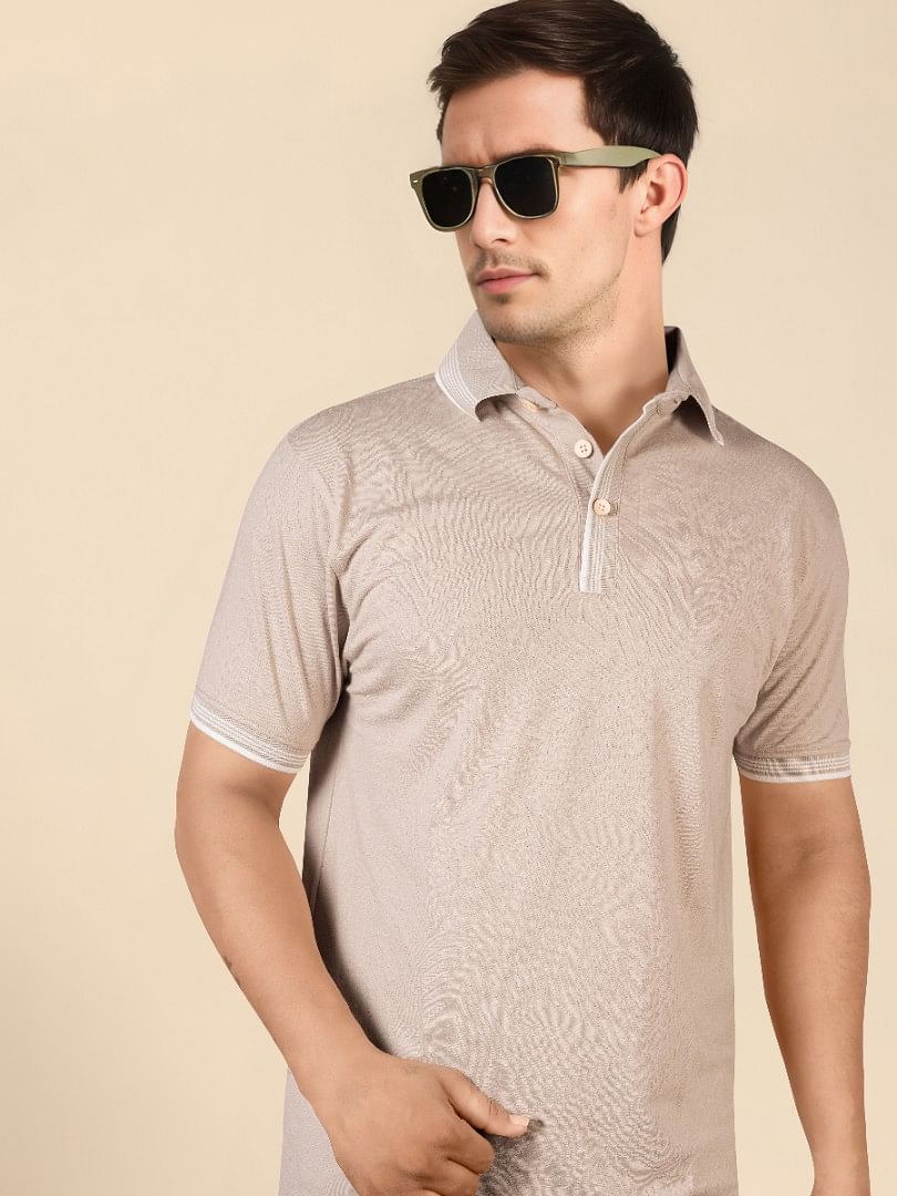 Authenzaa Men Polo T-Shirt SFPT025 Peach 