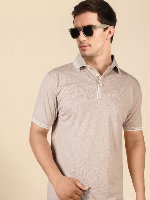 Authenzaa Men Polo T-Shirt SFPT025 Peach 