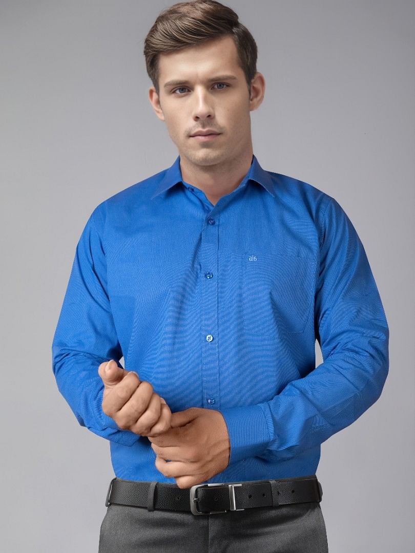 Authenzaa Men Formal Shirt ITFS028 Royal Blue 
