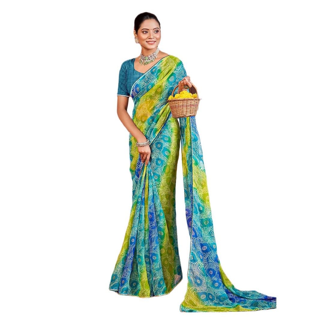Authenzaa Women Saree RRWS012 Multi 1 