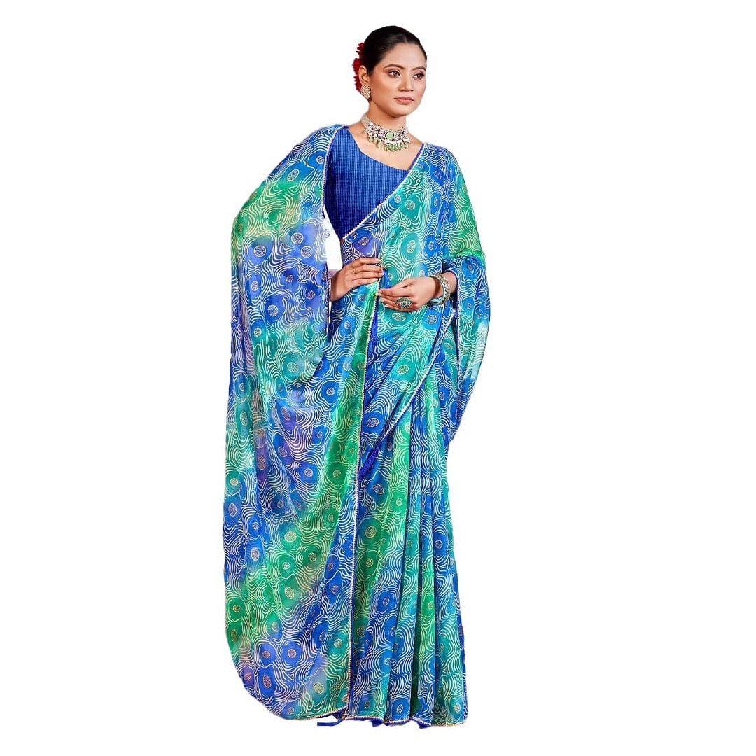 Authenzaa Women Saree RRWS012 Multi 2 