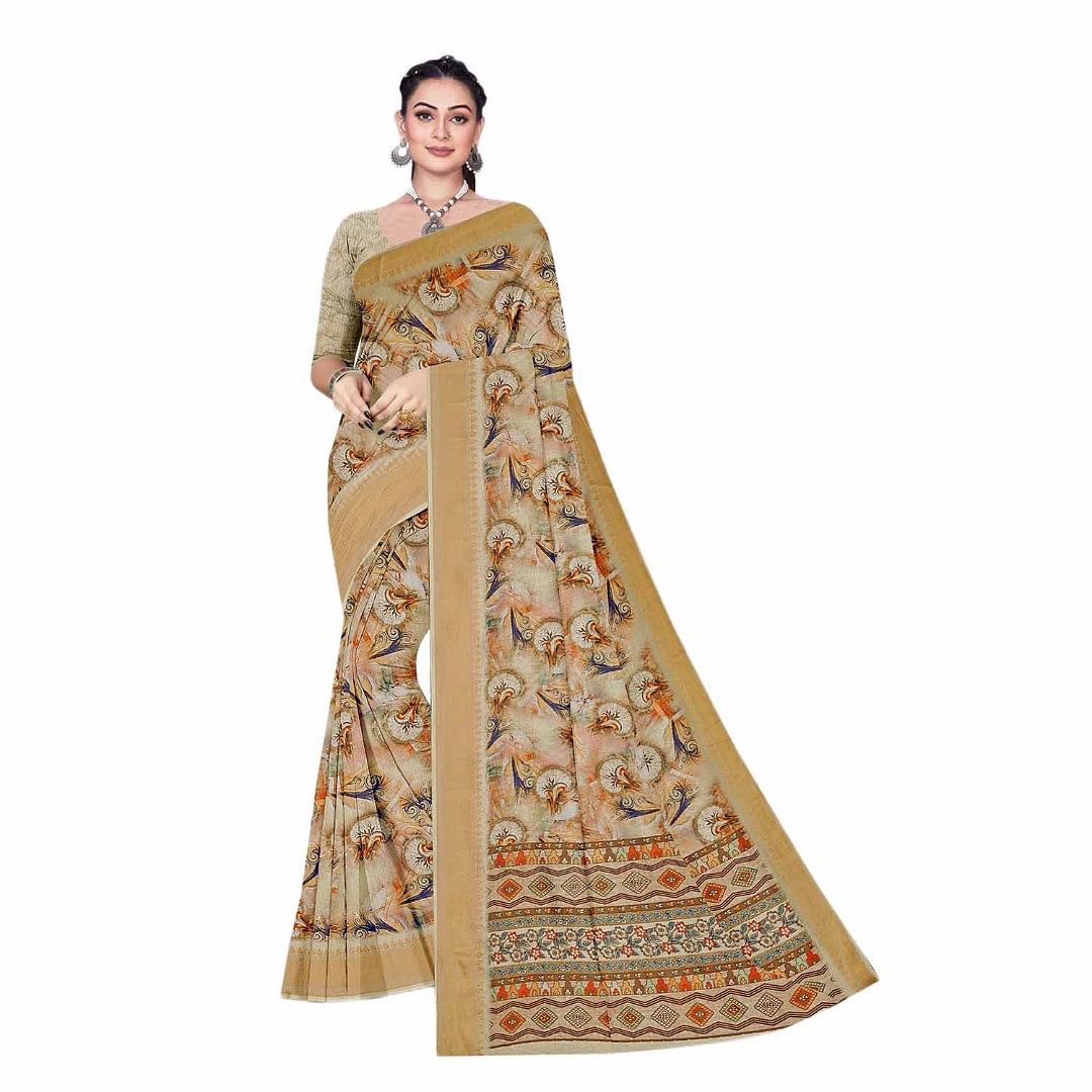 Authenzaa Women Saree RRWS013 Multi 1 