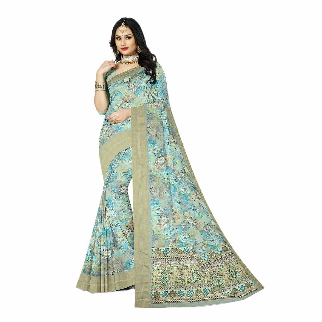 Authenzaa Women Saree RRWS013 Multi 2 