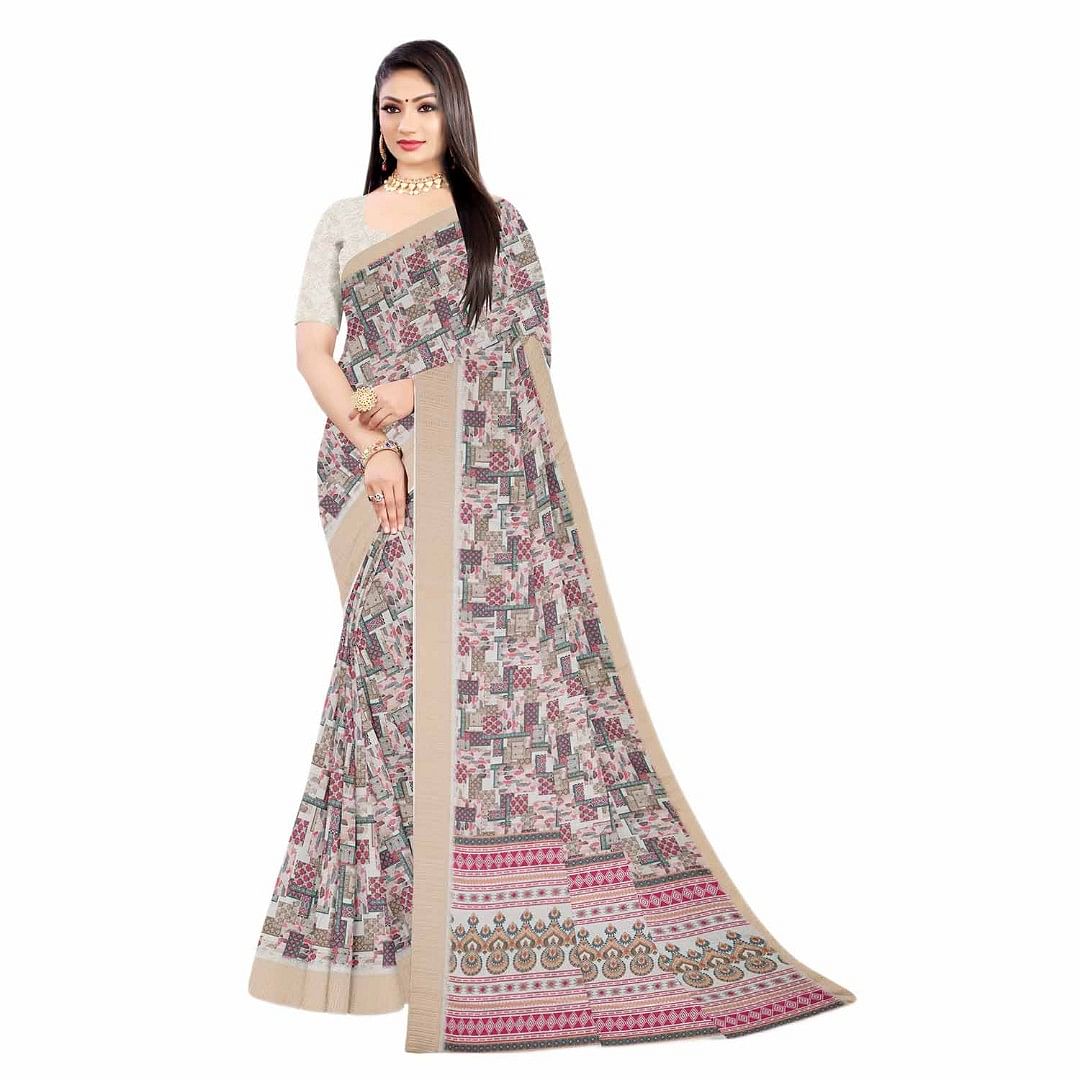 Authenzaa Women Saree RRWS013 Multi 4 