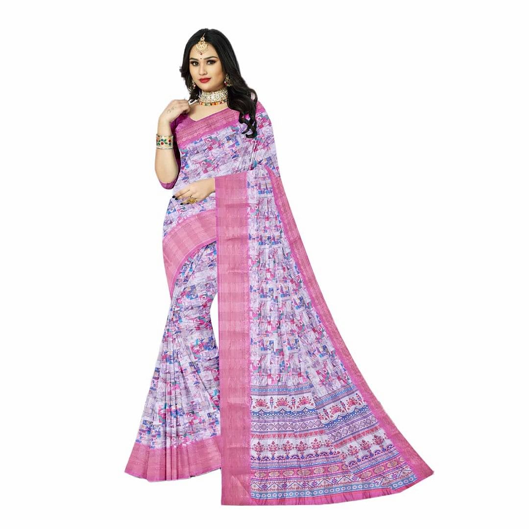 Authenzaa Women Saree RRWS013 Multi 6 