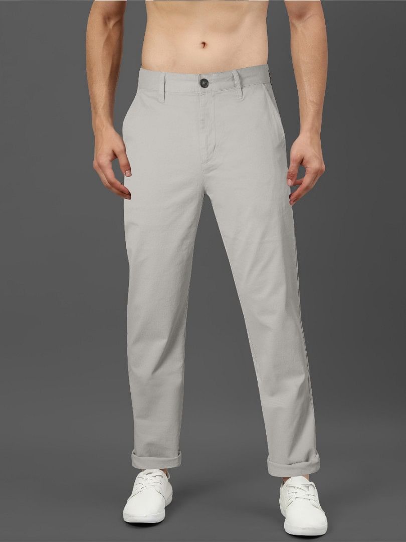 Authenzaa Aspire Casual Trouser Light Grey 