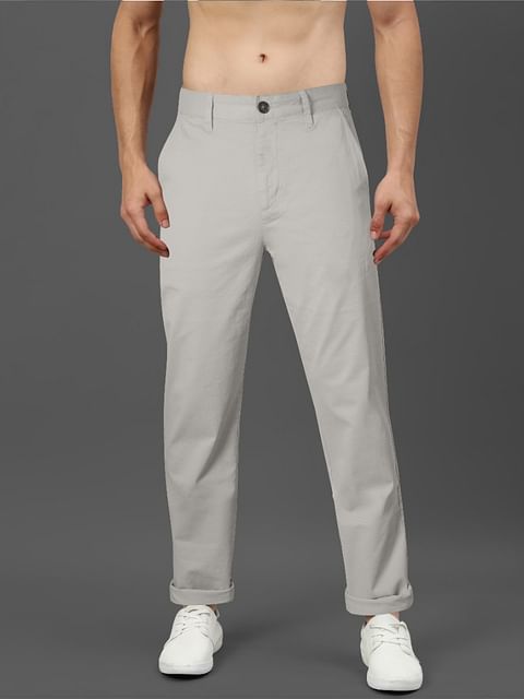 Authenzaa Aspire Casual Trouser Light Grey 