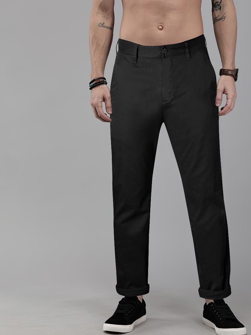 Authenzaa Aspire Casual Trouser Black 