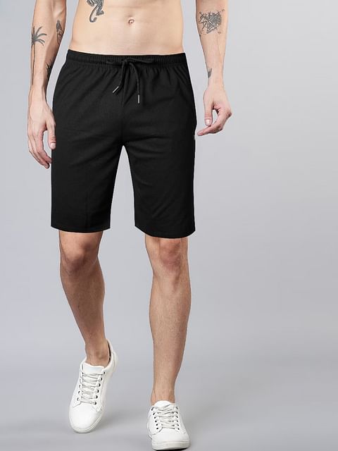 Authenzaa Men Fido Bermuda Black