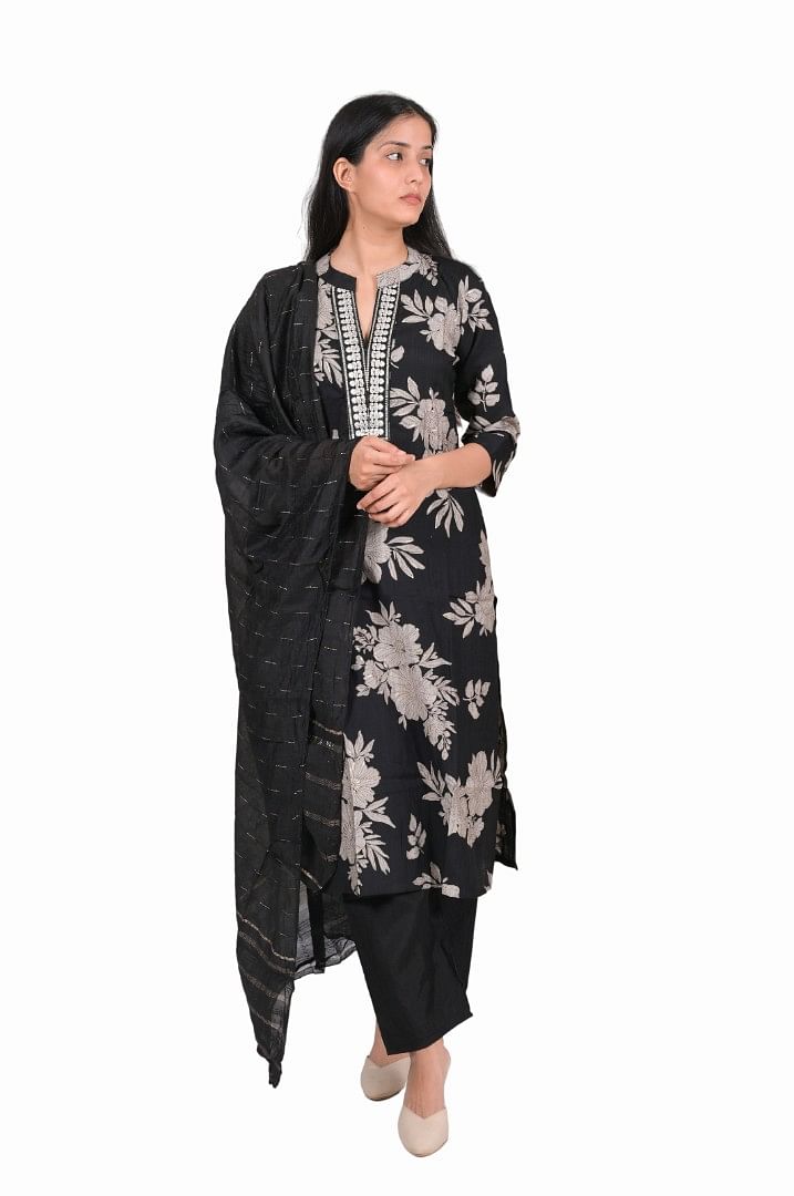 Authenzaa Women 3 Pcs Kurti Set SFBKS037 Multi 