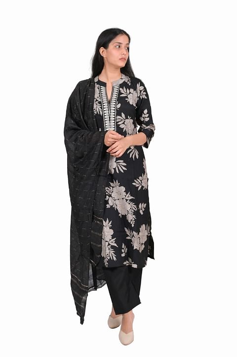 Authenzaa Women 3 Pcs Kurti Set SFBKS037 Multi 