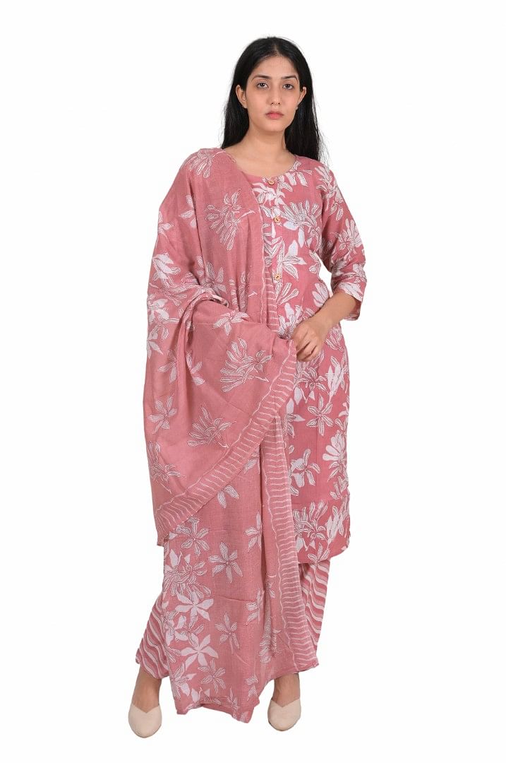 Authenzaa Women 3 Pcs Kurti Set SFBKS039 Multi 