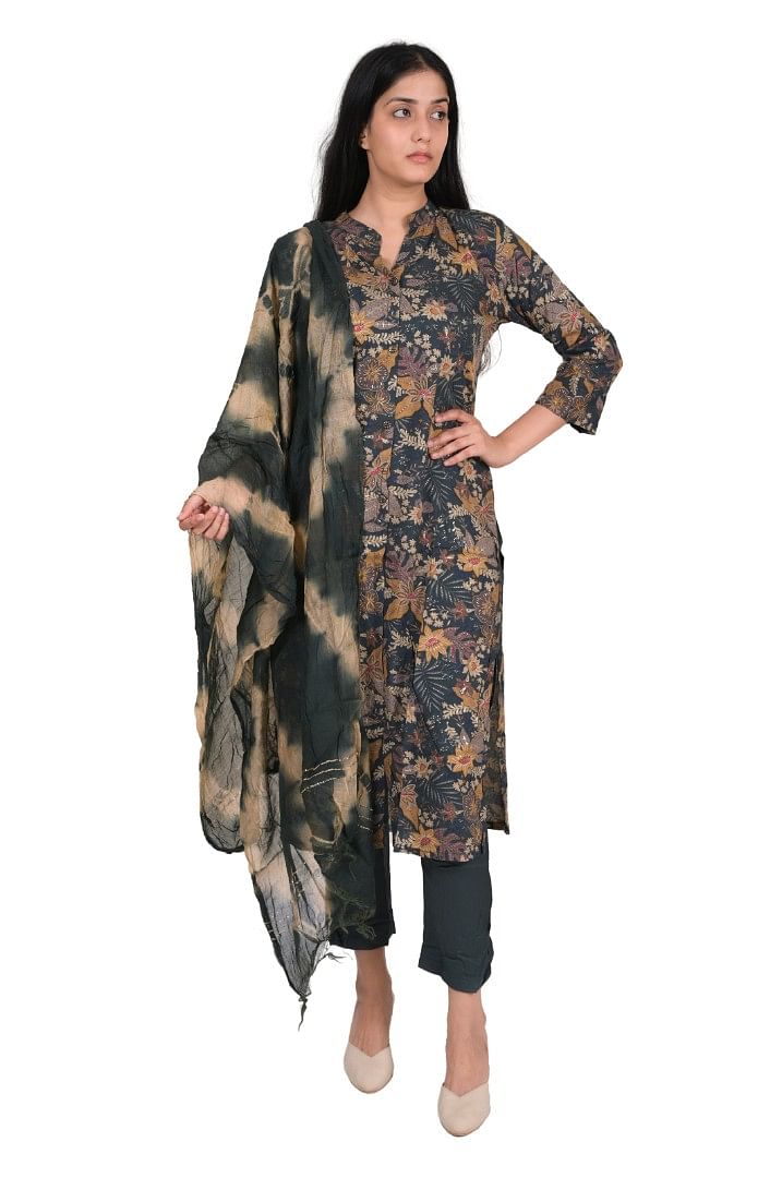Authenzaa Women 3 Pcs Kurti Set SFBKS044 Multi 