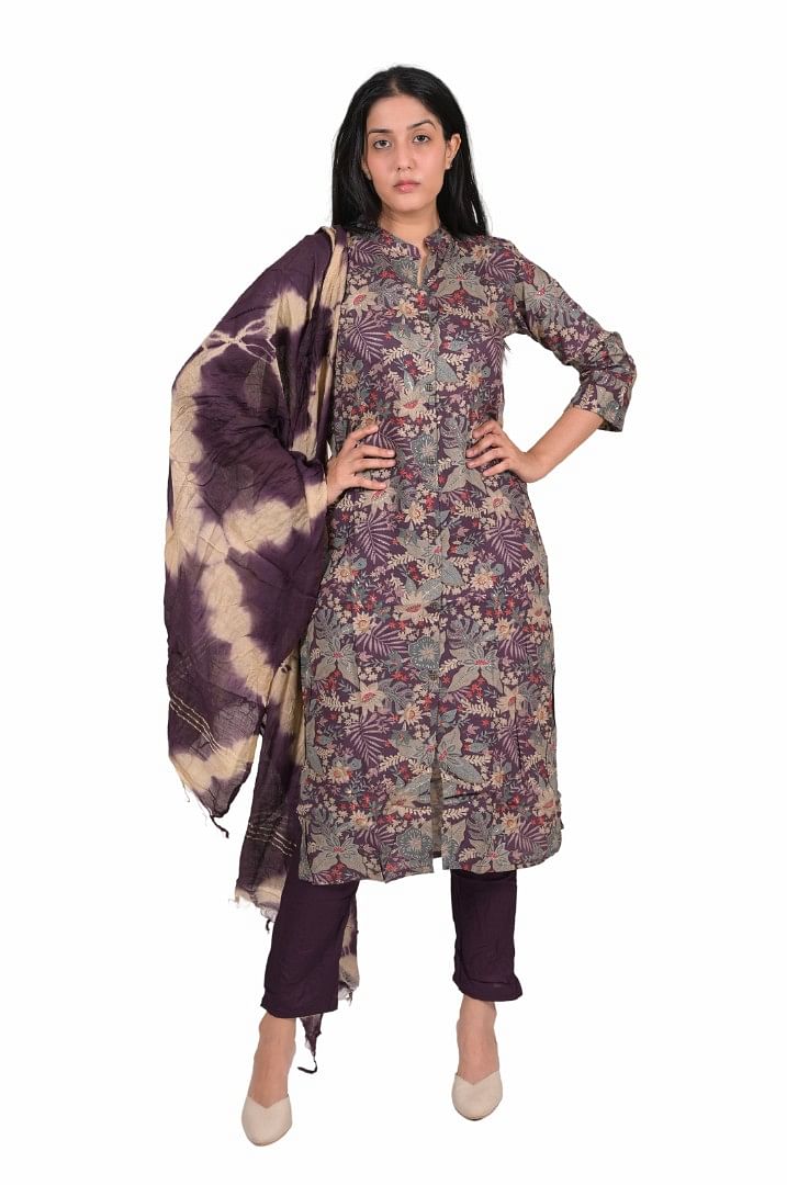 Authenzaa Women 3 Pcs Kurti Set SFBKS045 Multi 