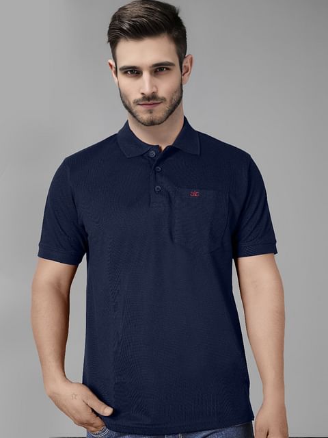 Authenzaa Aura Polo T-shirt Navy