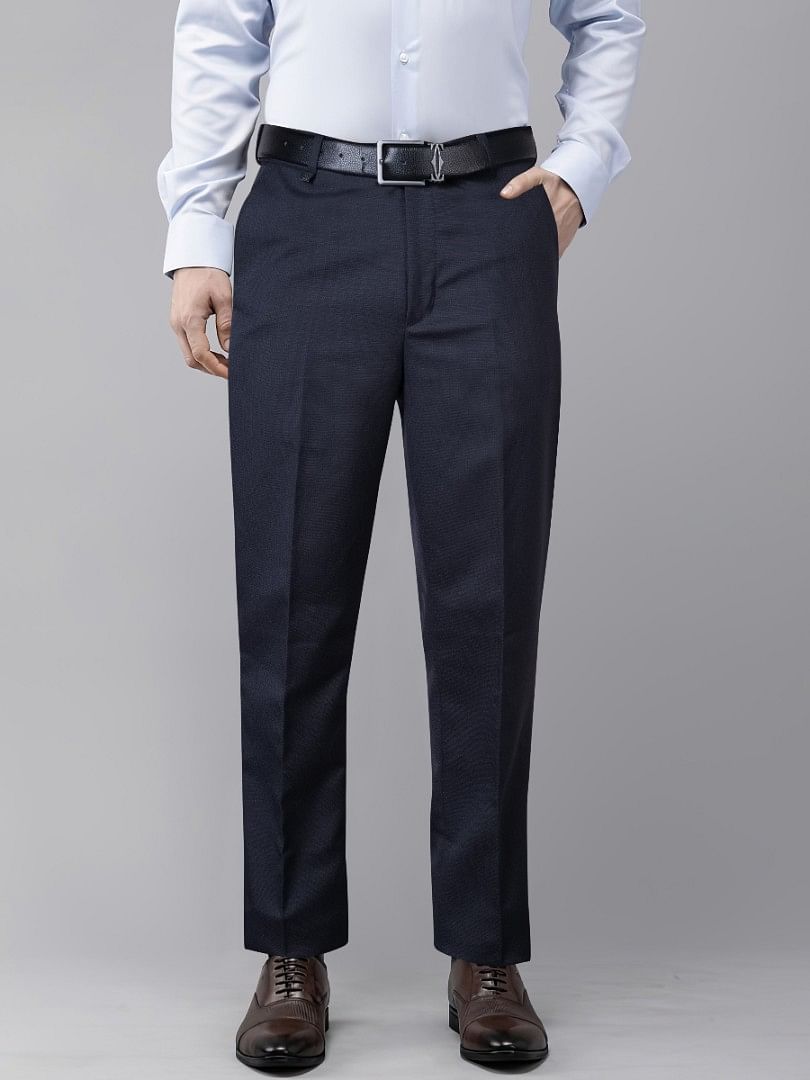 Authenzaa Men Formal Trouser 4SFF024 Navy 
