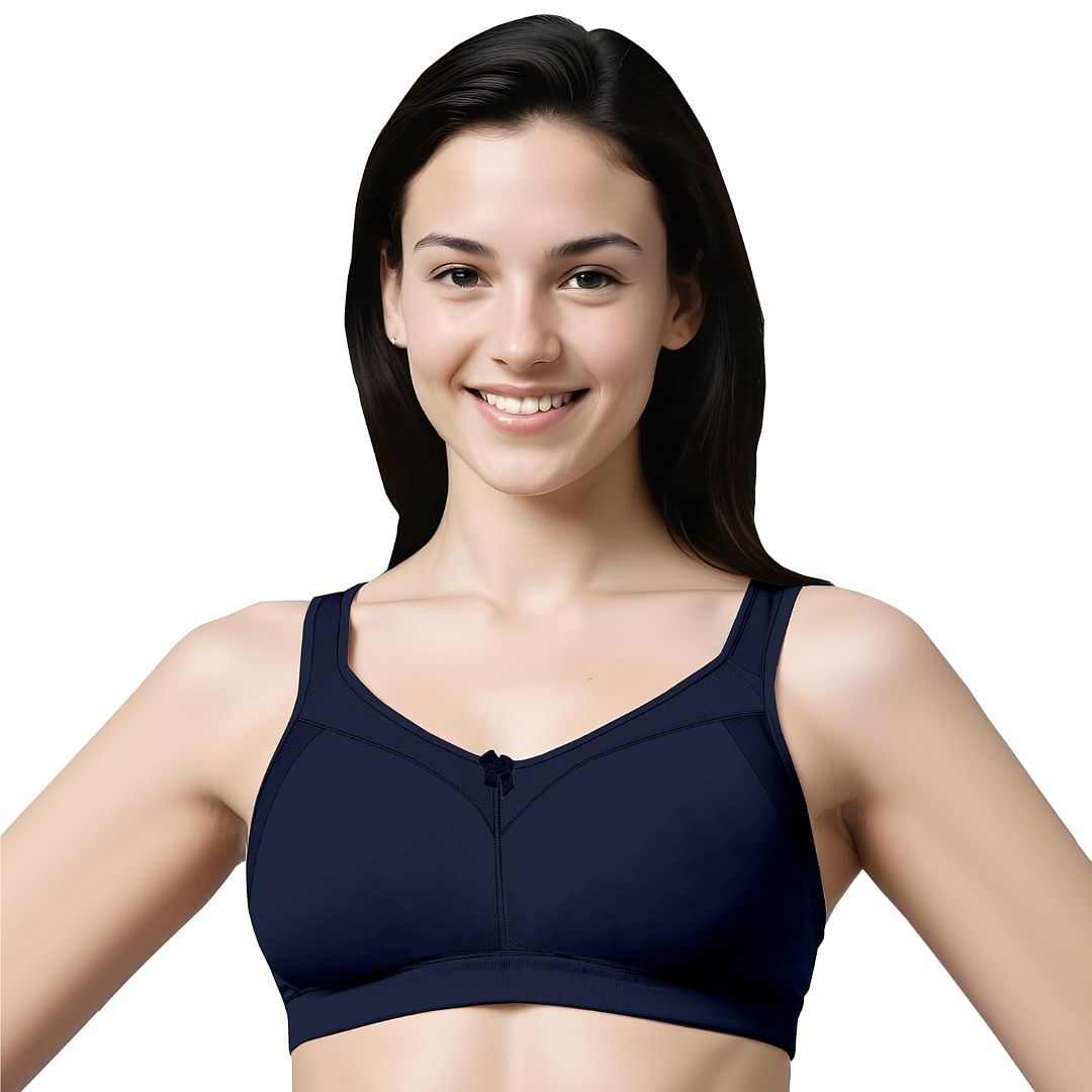 Wmn Bra KS077-Full Coverage, NAVY