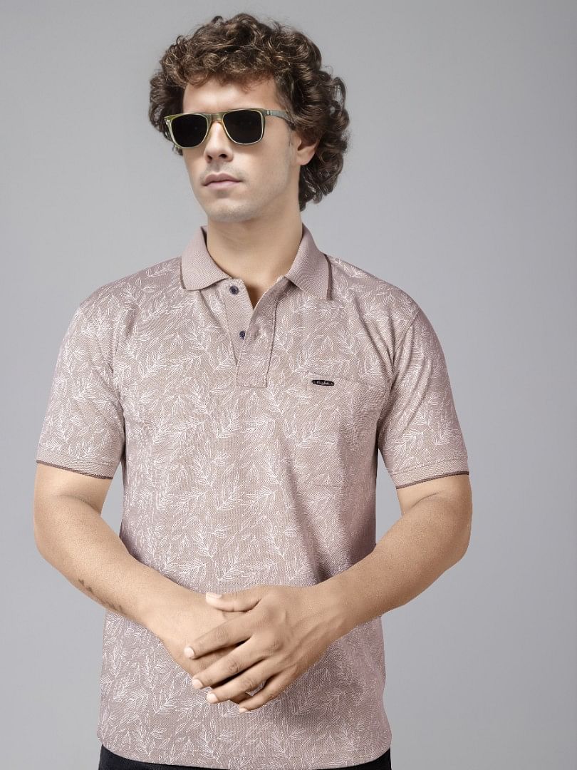 Authenzaa Men Polo T-Shirt BKPT003 Beige 