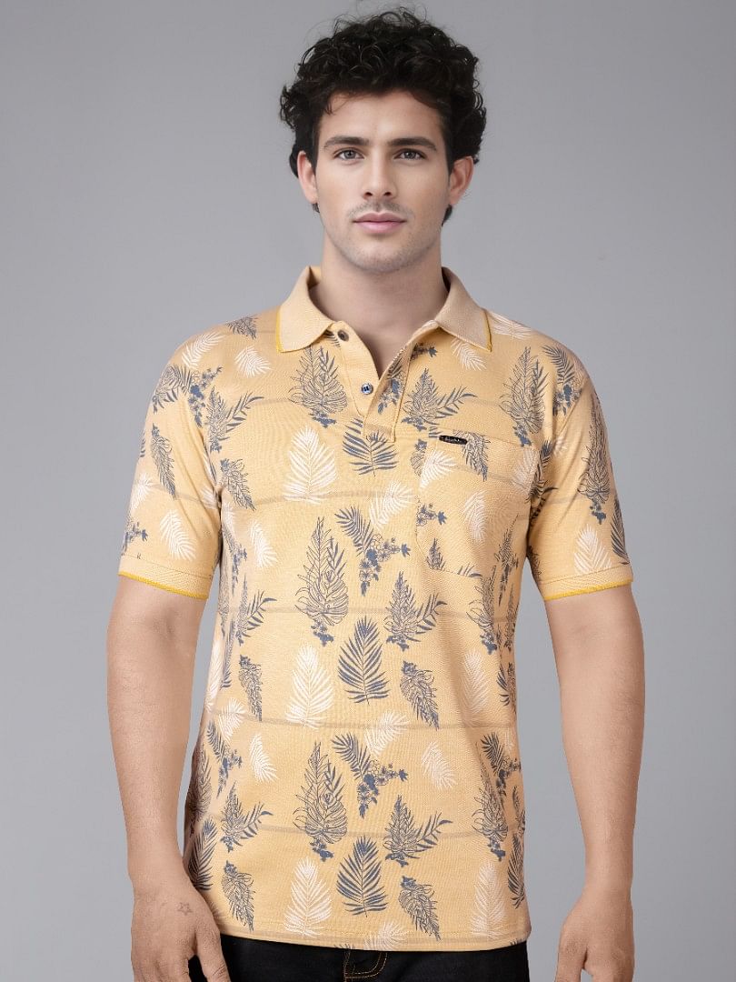 Authenzaa Men Polo T-Shirt BKPT010 Mustard 