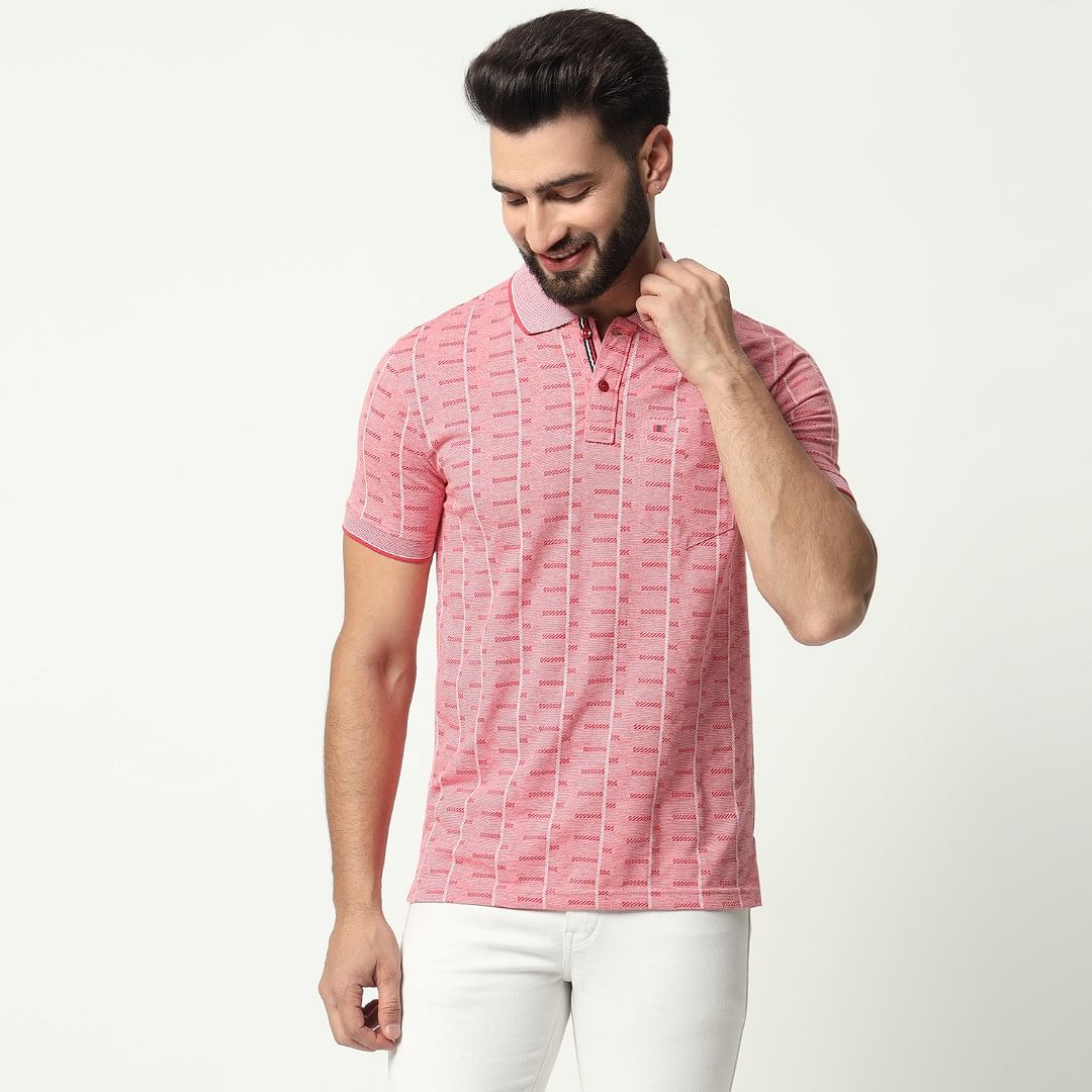 Authenzaa Men Polo T-Shirt GKPT049 Carrot 
