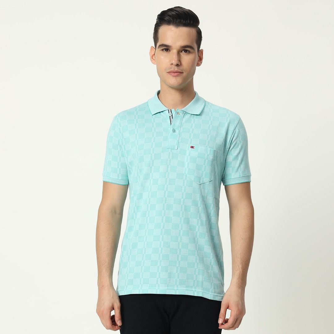 Authenzaa Men Polo T-Shirt GKPT052 C.Green 