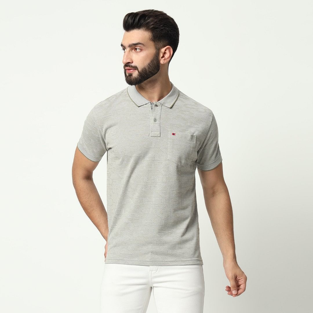 Authenzaa Men Polo T-Shirt GKPT050 Mehandi 