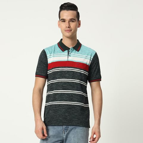 Authenzaa Men Polo T-Shirt GKPT055 Bottle Green 