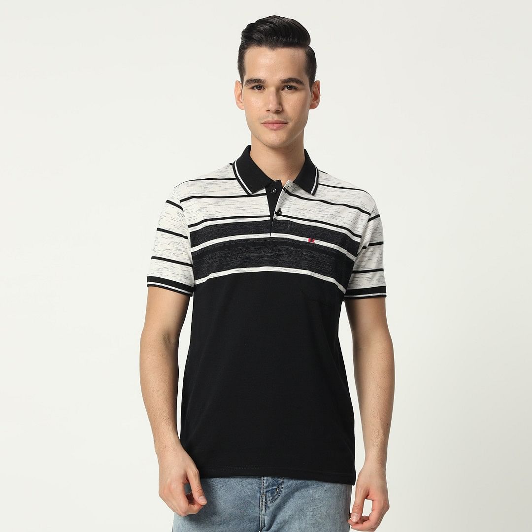 Authenzaa Men Polo T-Shirt GKPT058 Black 