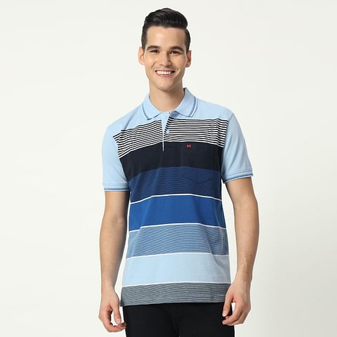 Authenzaa Men Polo T-Shirt GKPT044 Sky 