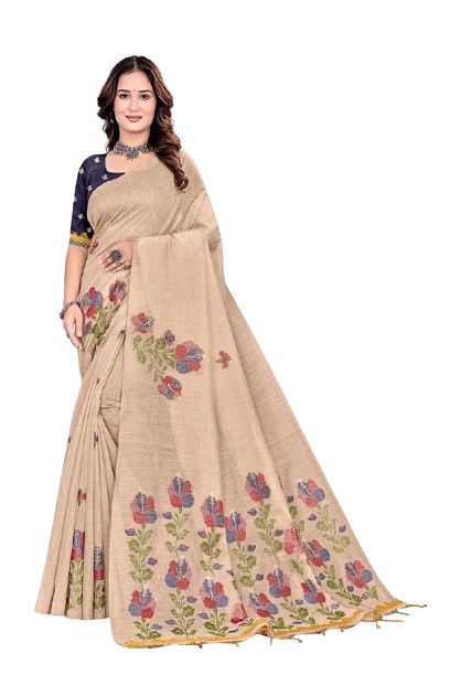 Authenzaa Women Saree YIWS044 Maroon 