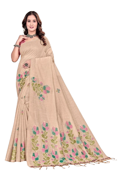 Authenzaa Women Saree YIWS044 Rani 