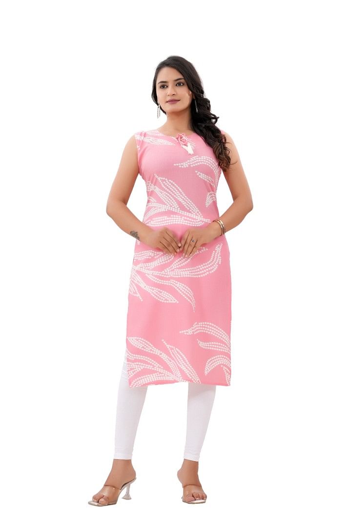 Authenzaa Women Kurti SFBKT039 Pink 