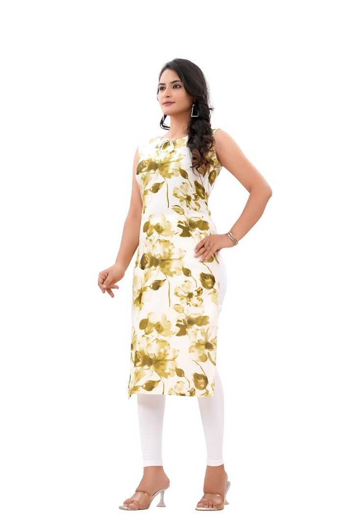 Authenzaa Women Kurti SFBKT041 Green 
