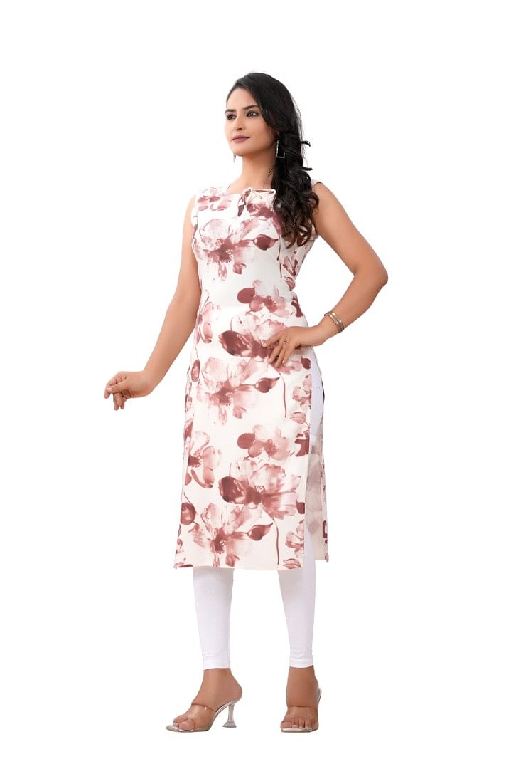 Authenzaa Women Kurti SFBKT043 Cream 