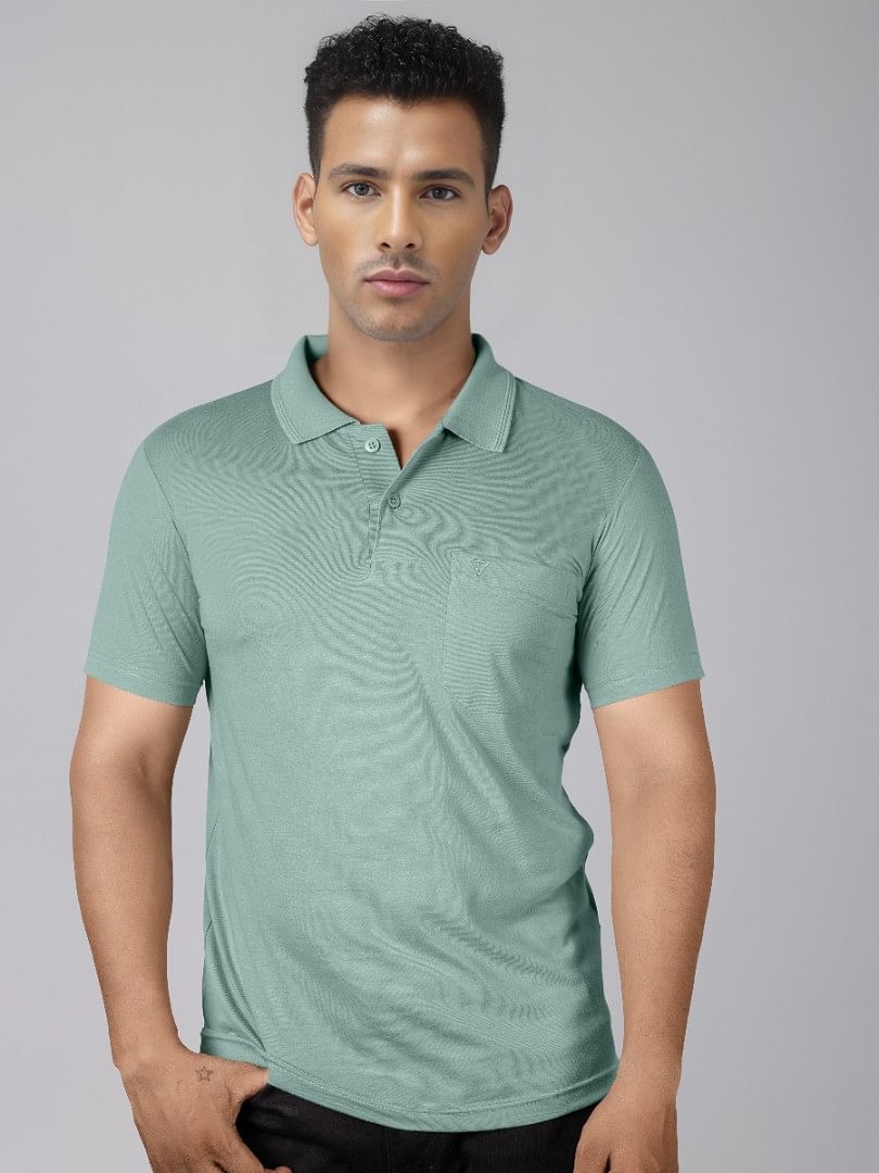 Authenzaa Men Polo T-Shirt GKPT039 Pista 