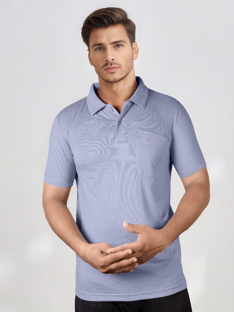 Authenzaa Men Polo T-Shirt GKPT037 Light Move 