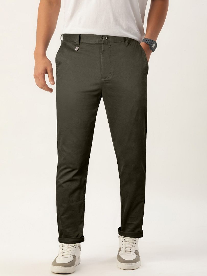Authenzaa Men Casual Trouser SFCT009 Green 
