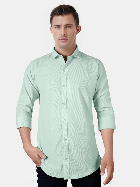 Authenzaa Men casual Shirt SFCS194 P.Blue 
