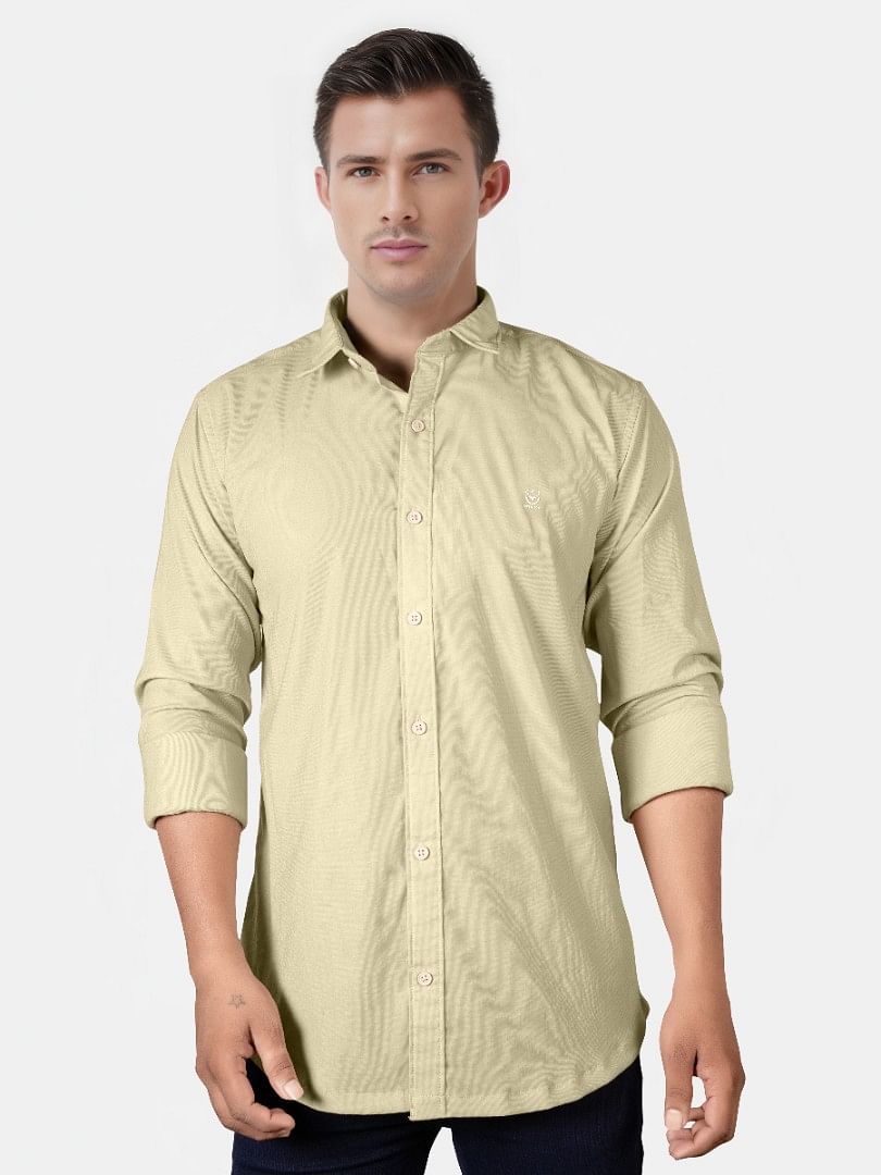 Authenzaa Men casual Shirt SFCS192 Cream 