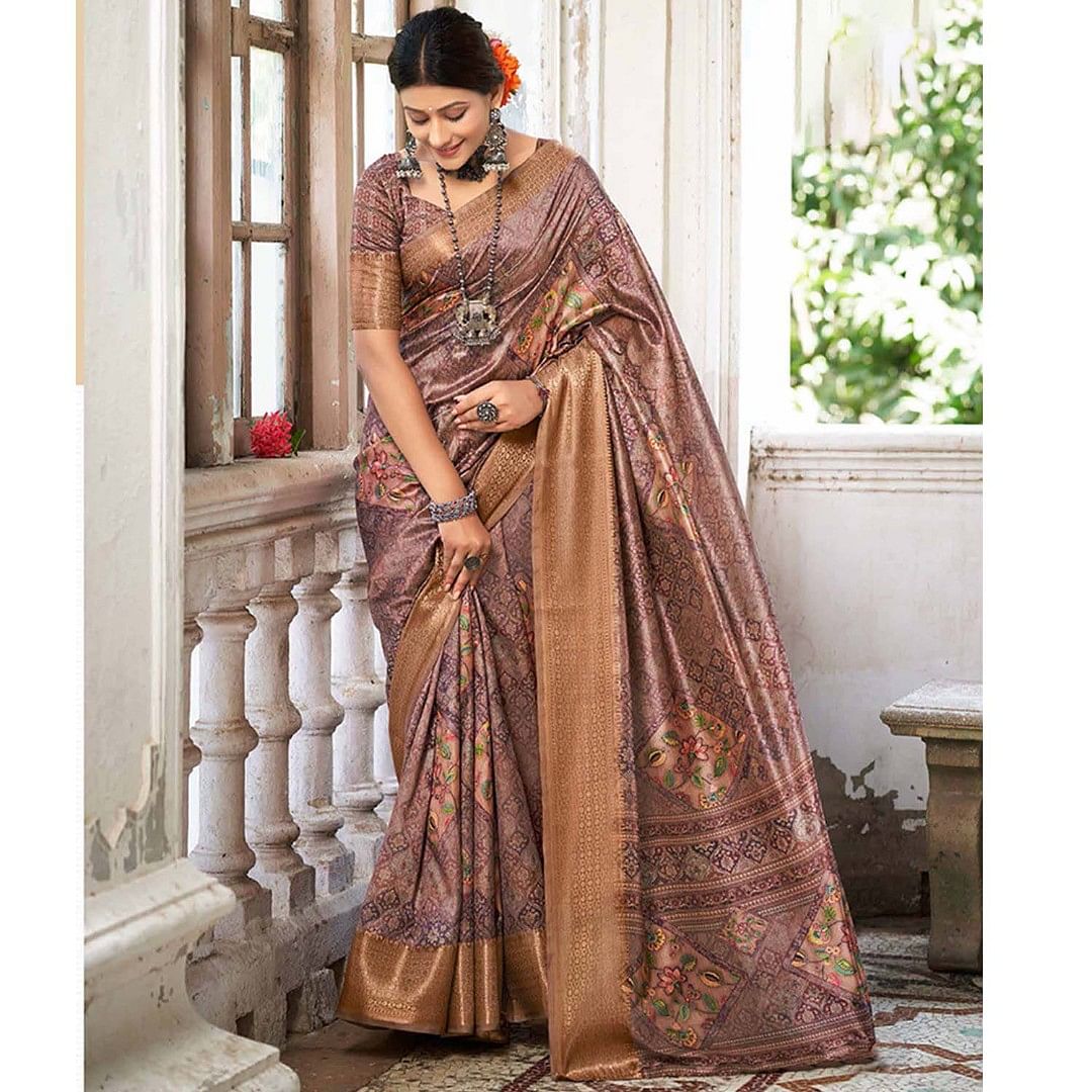 Authenzaa Women Saree SCWS012 Multi 1 