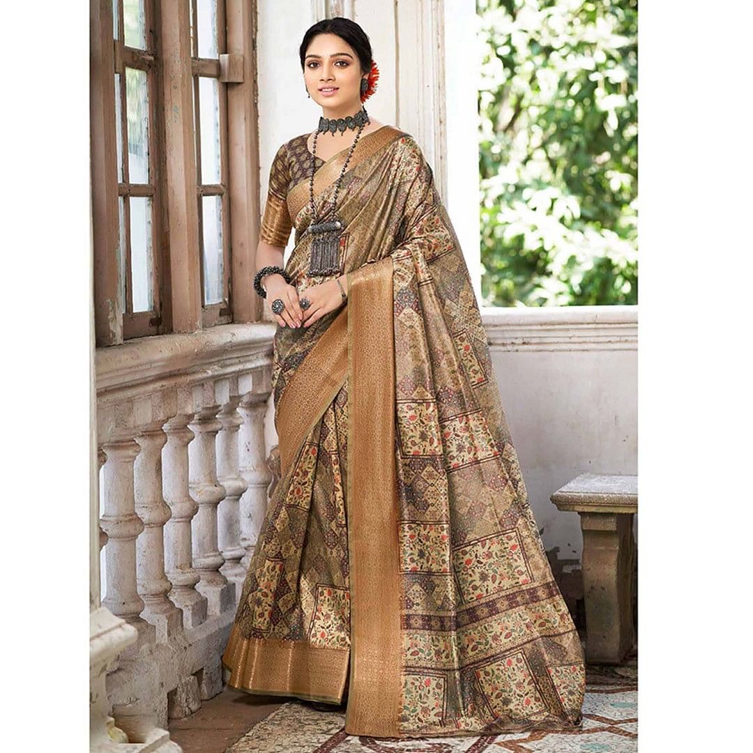 Authenzaa Women Saree SCWS012 Multi 3 