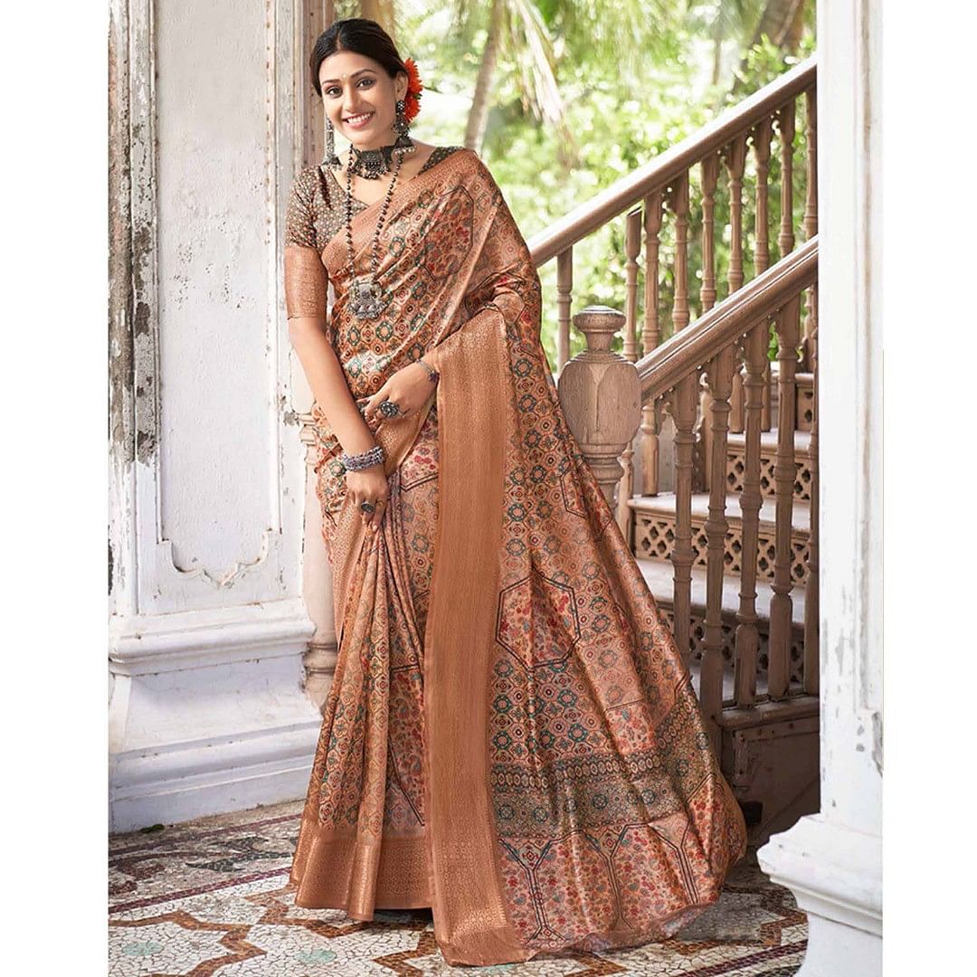 Authenzaa Women Saree SCWS012 Multi 4 