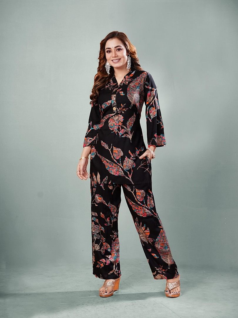 Authenzaa Women 2 Pcs Kurti Set SFBKS072 Multi 