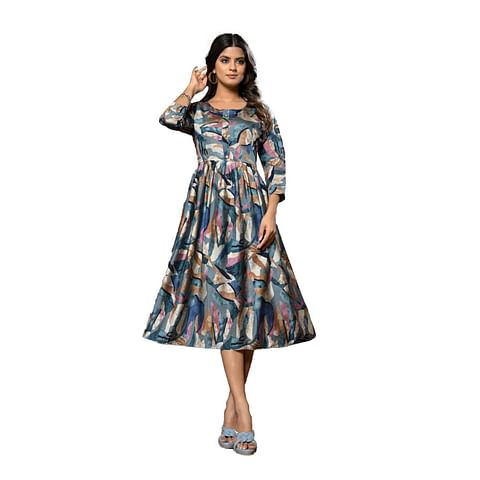 Authenzaa Women Kurti LPKT019 Multi 