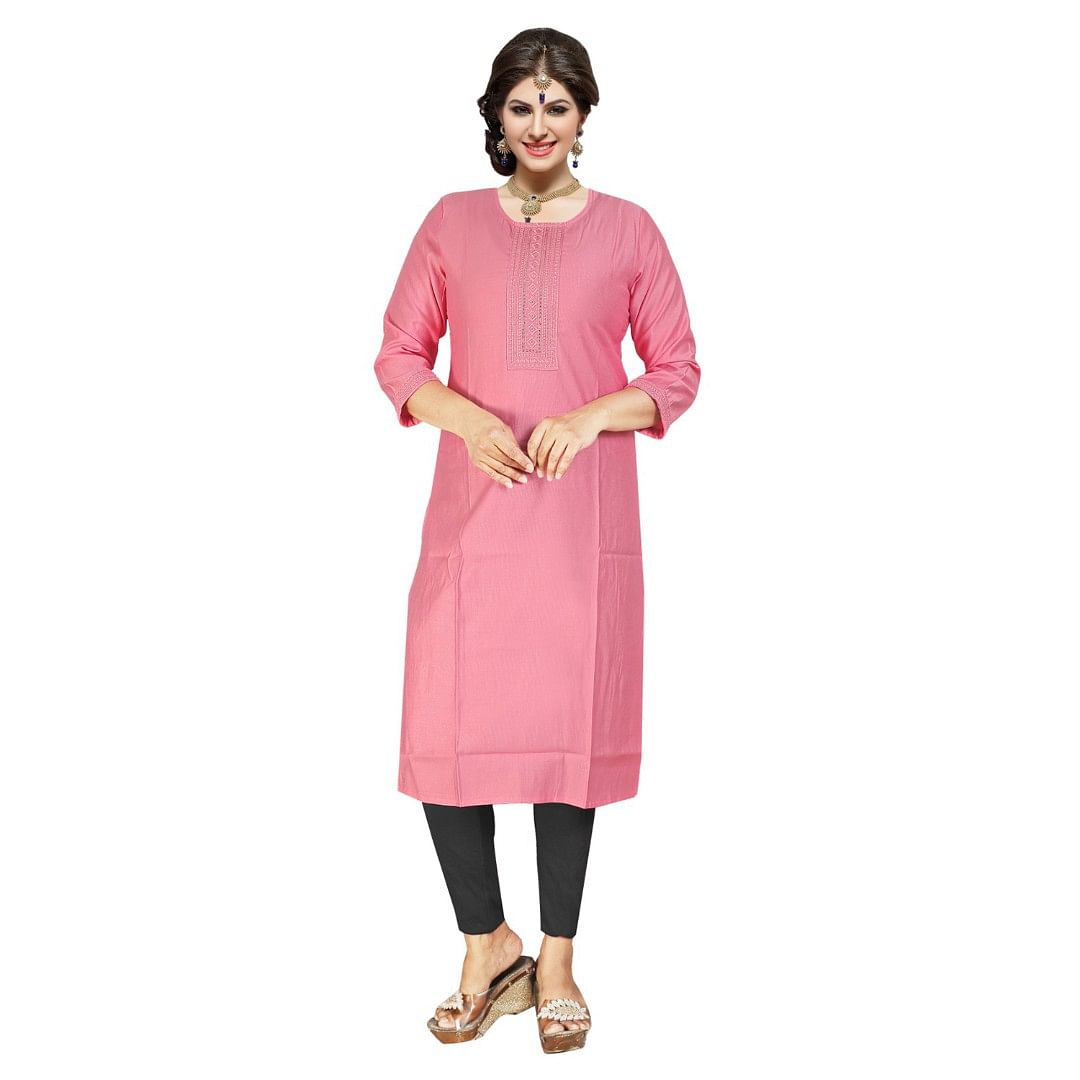 Authenzaa Women Kurti ATKT061 Peach 