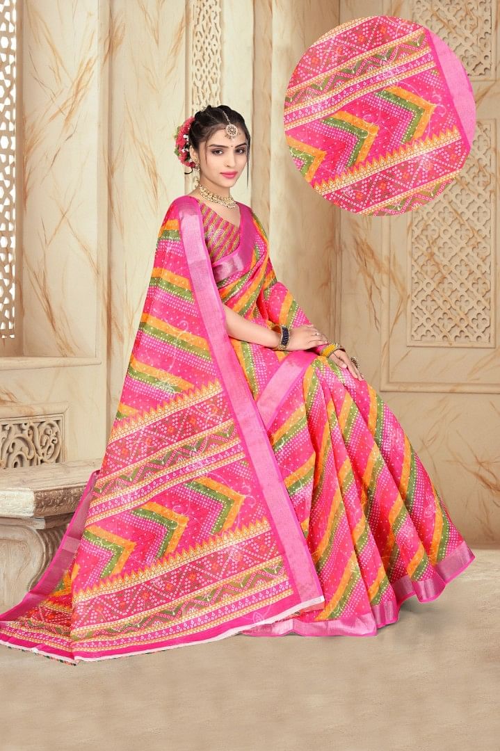 Women Saree Leheriya ASWS142 Multi