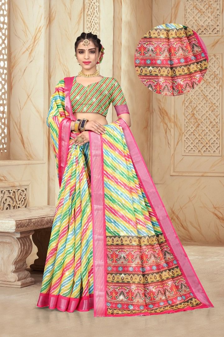 Women Saree Leheriya ASWS144 Multi